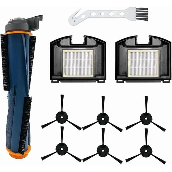 Aorsher Compatible with Shark Sweeping Robot for Shark RV2310 Matrix, Including 1 Main Brush, 2 Hepa Filter, 6 Side Brush and 1 Cleaning Brush