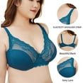 thumbnail image 2 of Minimizers for Women Plus Size Underwire Lace Full Coverage Bra Comfort Breathable Push Up Everyday Bra Underwear, 2 of 6