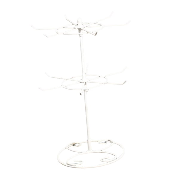 Jewelry Display Stand Storage Rack Double Layer Hanging Rotating Organizer Rack Holder for Jewelry Earring Earrings Studs Lipstick Bracelet