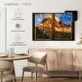 thumbnail image 5 of Elephant Stock Window To Golden Mountain Wall Art - Horizontal Canvas Wall Art - Living Room Wall Decor - Nature Canvas - Brown And Blue Decor - 45" x 30", 5 of 8
