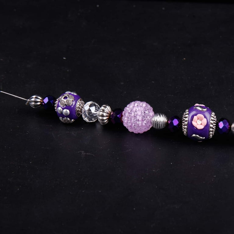 12 Pack: John Bead Aqua Purple Opaque Pink Lined Czech Glass Seed Beads, 6/0