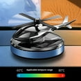 thumbnail image 4 of Pebbuoy Solar Powered Fighter Airplane Car Air Freshener Creative Shape Auto Essential Oil Diffuser Car Ornament, 4 of 7