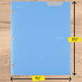 thumbnail image 3 of Five Star Plastic Folder 2-Pocket Stay-Put 3-Hole Punched, 11.75" x 9.5", Sky Blue, 3 of 4