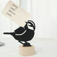 thumbnail image 4 of Fiudx Ofertas relámpago Clip de mensaje de pájaro hueco de hierro, clip de nota, decoración de pájaro de metal para jardín, sala de estar, comedor, 4 of 7