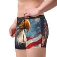 thumbnail image 2 of Yiaed Bald Eagle Pilot Print Men's Soft Cotton Boxer Shorts Breathable Boxers Underwear Moisture-Wicking Underwear Stretch Boxer Briefs for Man-XX-Large, 2 of 5
