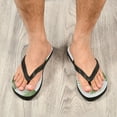 thumbnail image 6 of Unisex Comfort Flip Flops Summer Thong Sandals Non Slip Soles Flip Flop for Beach, Pool, and Daily Wear Green Palm Leaves L, 6 of 8