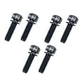 thumbnail image 2 of Tornillos para manillar de bicicleta de aleación de titanio (6 unidades, diámetro 8,4 mm, M5 x 18/20 mm) M5x20 negro, 2 of 9
