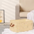 thumbnail image 5 of Unique Bargains Fabric Storage Cube Storage Bin Storage Basket Yellow 17.5*12*8in, 5 of 7