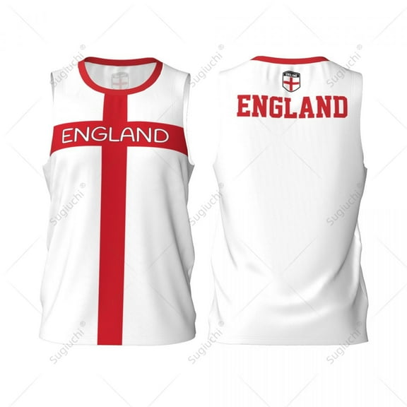 England Men Basketball Sports Jersey Running Fitness Multifunction Sleeveless tshirt Exclusive Custom Name Nunber