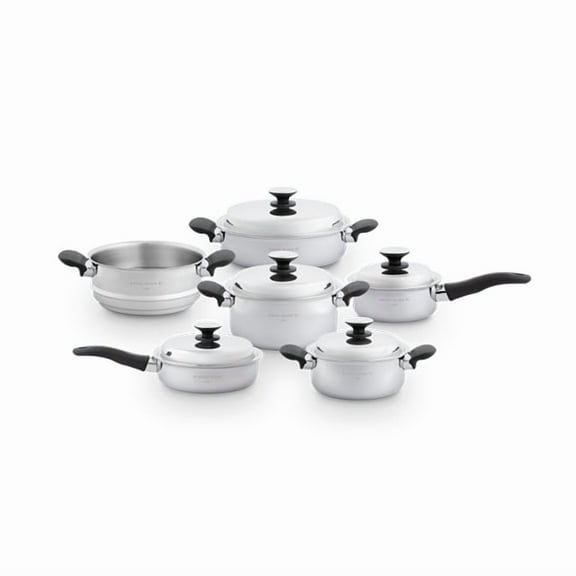 Amway Queen Titanium Crown Stainless Steel Cookware Set, Multi-Layer Pots and Pans Collection