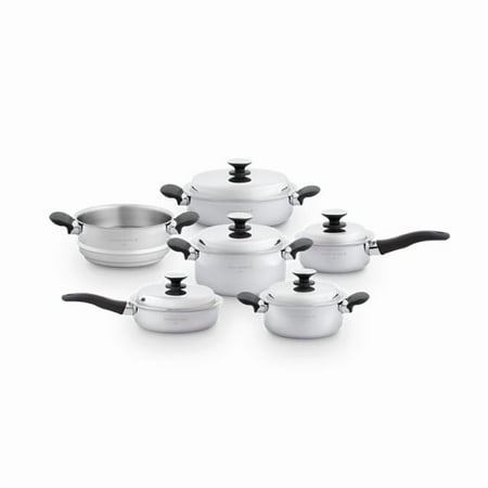Amway Queen Titanium Crown Stainless Steel Cookware Set, Multi-Layer Pots and Pans Collection