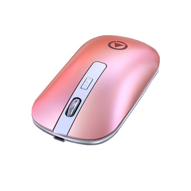 A8 Mouse Wireless Transmission Adjustable DPI 2.4Ghz ABS Mute Button Gaming Mouse for Computer - Rose Gold with Bluetooth