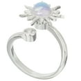 thumbnail image 1 of Anillo ajustable abierto, estético, de moda, con diseño de girasol para mujer., 1 of 6