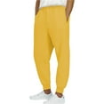 thumbnail image 4 of BODOAO Women's Lounge Sweatpants Baggy Lounge Pants Wide Leg Casual Sweatpants Workout Sweat Pants Fall with Pockets Mens Pants Casual Solid Color Track Cuff Workout Pants with Pocket Yellow L, 4 of 9