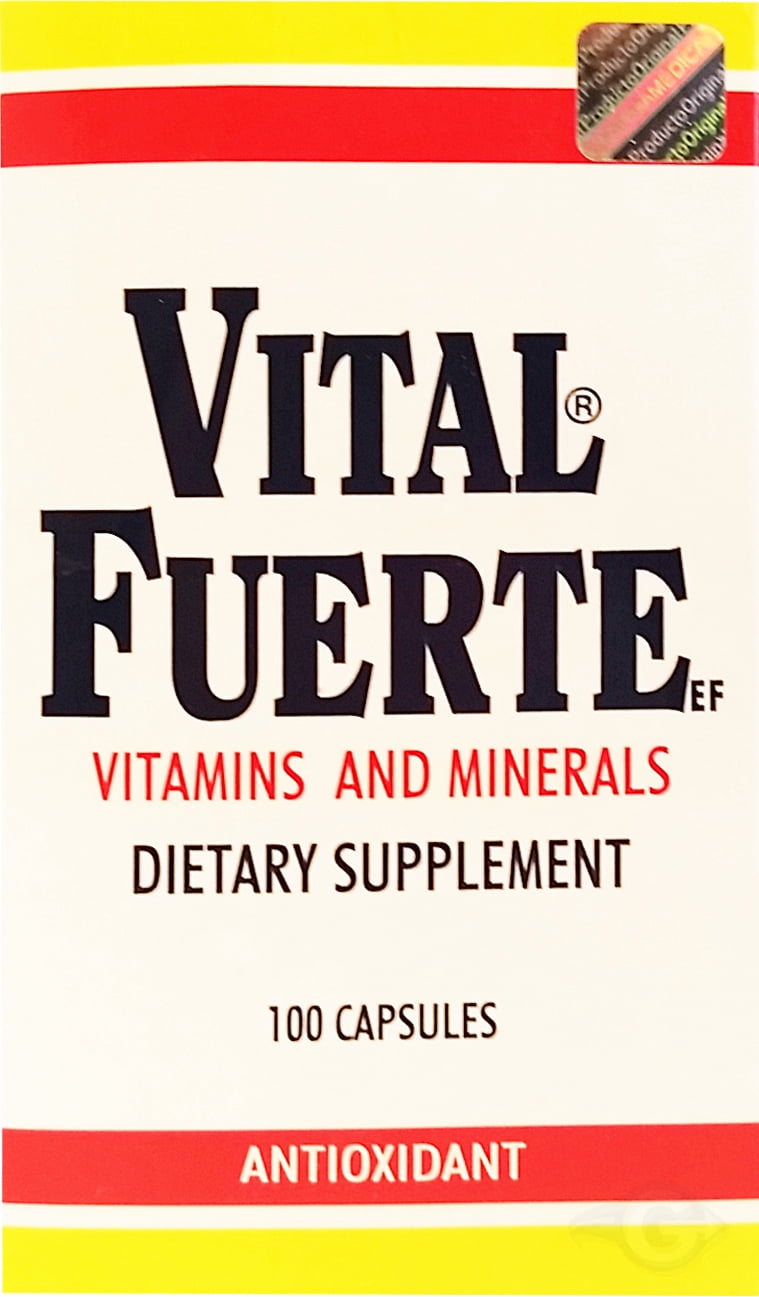 Vital Fuerte Regular Dietary Supplement 100 Caps - Suplemento Multivitaminico