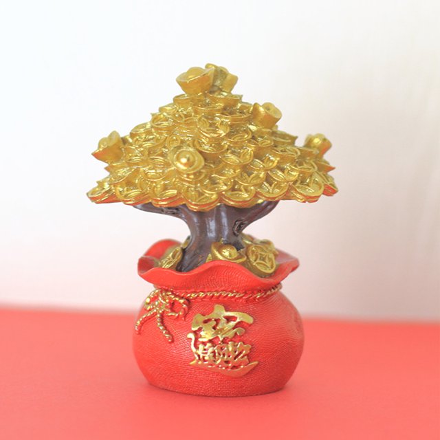 Árbol de monedas de dinero, árbol de monedas de dinero, bonsái, estatua de árbol de la fortuna, adorno de árbol de dinero fiel a su promesa