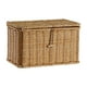 thumbnail image 1 of Canasta de almacenamiento con tapa rectangular Práctico decorativo Organizador casero Bin de almacenamiento para el dormitorio de la oficina Desk Baño 24CMX14CMX14CM, 1 of 8