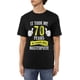 thumbnail image 1 of Camisetas de algodón para hombre, divertidas, de broma de 70 años, para 70 cumpleaños, informales, básicas, de cuello redondo y manga corta., 1 of 6