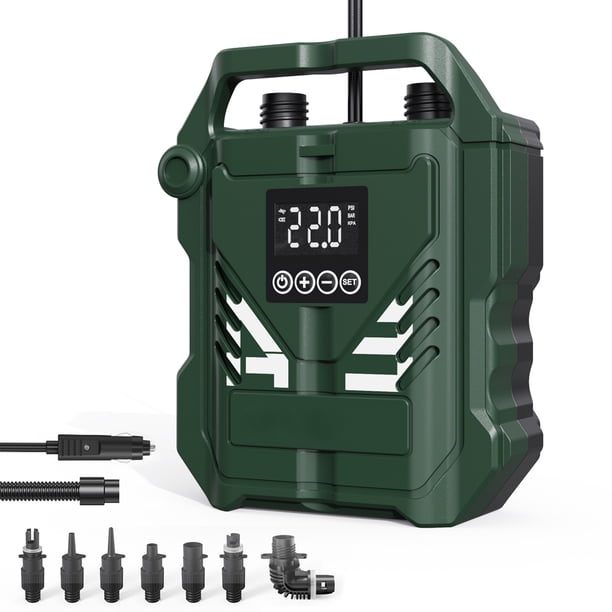 Bomba de alta presión para tabla de Paddle, 22PSI, portátil, 12V, eléctrica para coche