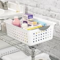 thumbnail image 6 of Sterilite Medium Ultra™ Basket, Open Plastic Storage Bin, Organization Solution, White, 6 of 6
