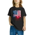 thumbnail image 2 of FamilyThread Kids America Flag 4th of July Shirt Toddler Kids Boys Girls Patriotic USA Shirt, Red White and Blue Tee Top, 2 of 4