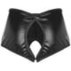 thumbnail image 4 of Ropa interior elegante para mujer, bragas sexis sin censura, disfraz sexual abierto en la entrepierna, pantalones cortos metálicos brillantes, calzoncillos abiertos a tope de tiro bajo, 4 of 5