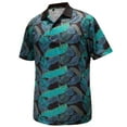 thumbnail image 1 of Monterey Club Men's Palm Leaves Print Golf Polo Shirt #1695, 1 of 2