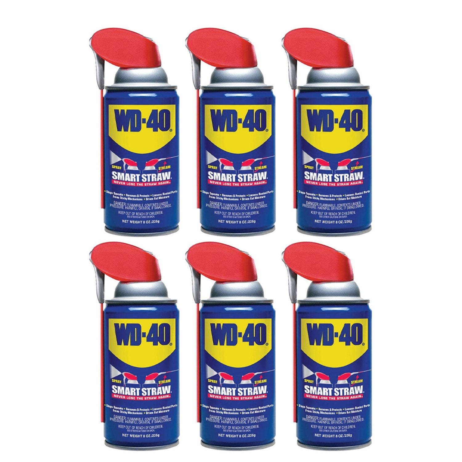 Wd 40 Multi Use Multi Surface Spray Lubricant With Smart Straw 8 Ounce