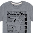 thumbnail image 3 of Pokémon - Pikachu Electric Type Stats Short Sleeve Graphic T-Shirt, 3 of 5