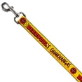 thumbnail image 2 of Marvel Comics Pet Leash, Dog Leash, Deadpools Chimichangas Flames Yellow Black Red, 6 Feet Long 0.5 Inch Wide, 2 of 4