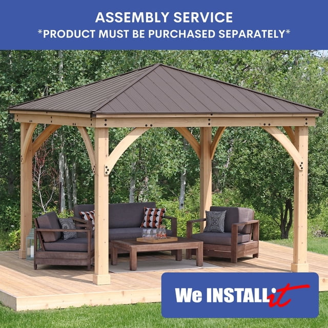 Home Installation Service - Wooden Hardtop Gazebo Assembly (11 to 13 ft ...