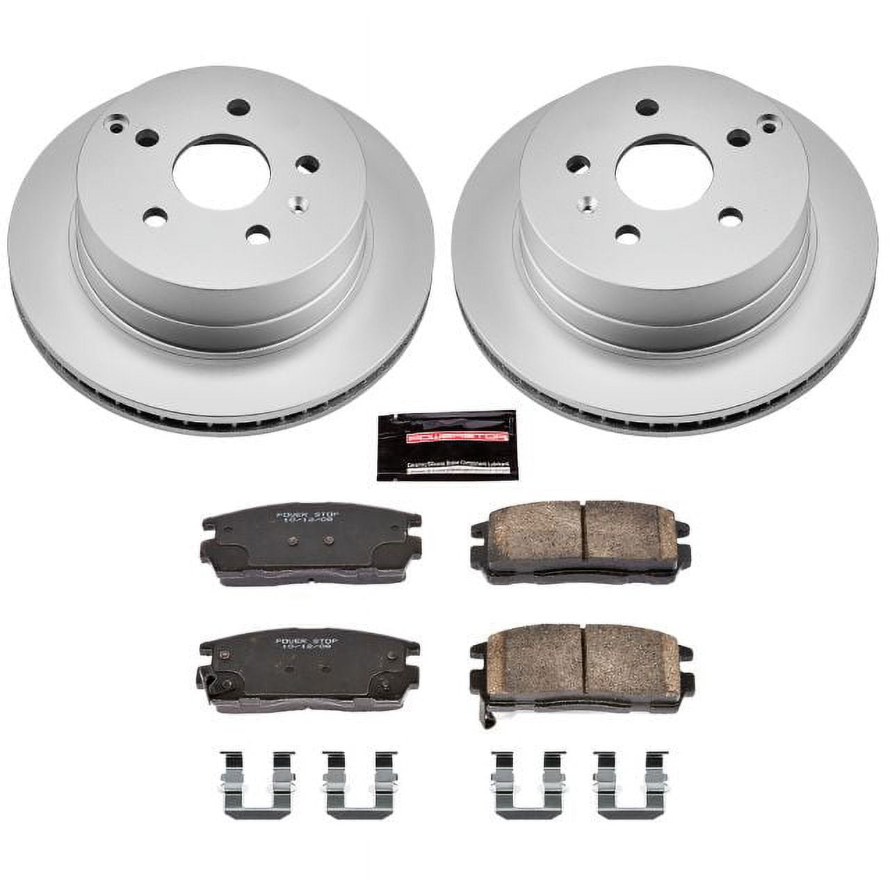 PowerStop Rear Geomet Coated Brake Rotor and Pad Kit Fits: CHEVROLET GMC Select Models CRK5558