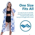 thumbnail image 6 of Jokapy Surf Poncho Soft Absorbent Hooded Beach Towel with Pocket Pool Bath Towel for Adult, Conch, 6 of 9