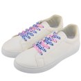 thumbnail image 3 of INSPIRE CHIC Contrasting Flat Gradient Shoelaces, Colorful Heart-Printed Shoelaces for Sneakers 2 Pairs Navy Blue 140cm/55.3", 3 of 6