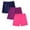 Purple, variant on Ruyang 3 Pack Toddler Girls Cotton Shorts Wide Leg Loose Soft Elastic Waist Shorts Summer Cartwheel Biker Dress Dance Shorts