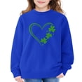 thumbnail image 6 of Otqutp Girls St Patricks Day Sweatshirt Cute Crewneck Irish Clove𝐫 T-Shirt Long Sleeve Pullover Sweater Teens Saint Patty's Outfit, 6 of 8