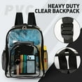 Inadays Waterproof Clear Backpack Set, Heavy Duty PVC Transparent Large