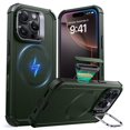 thumbnail image 1 of Funda ESR para iPhone 16 Pro con soporte de 7 m, color verde, 1 of 6