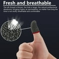 thumbnail image 3 of 1 Pair Finger Cover Sweat-proof Sensitive Ultra-thin Video Games Touch Screen Fingertip Gloves for PUBG Mobile Game, 3 of 7