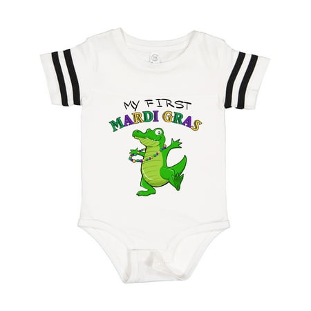 

Inktastic My First Mardi Gras-alligator Gift Baby Boy or Baby Girl Bodysuit