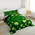 thumbnail image 3 of Feelyou Shamrock Queen Comforter Set, Seasonal Spring Holiday Bedding Comforter Set, 3pcs, 3 of 8