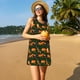 thumbnail image 3 of Easygdp Cute Little Foxes para Vestido Transpirable de Mujer, Vestido Suelto de Manga Corta con Pliegues y Bolsillos para el Verano, 3 of 7