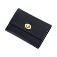 thumbnail image 1 of Ediodpoh Full Leather Small Card Holder For Women Short Top Layer Cowhide Business Card Holder Multifunctional Design A, 1 of 8