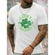 thumbnail image 1 of St. Patrick's Day LUCKY CHARMER Letter Graphic Print Men's Creative Top, Casual Short Sleeve Crew Neck T-shirt, Men's Clothing For Summer Outdoor, 1 of 5