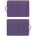 thumbnail image 7 of RAINYEAR 14 Inch Laptop Sleeve Case Compatible with 14" Notebook Computer Chromebook Tablet,Handbag with Handle Strap Front Pocket Padded Briefcase Polyester Waterproof Cover Protective Bag, Purple, 7 of 7