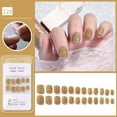 thumbnail image 1 of Fiudx Parches para Decoración de Uñas: 24 Uñas Postizas Cortas con Parches de Pegamento Gelatinoso, 1 of 2