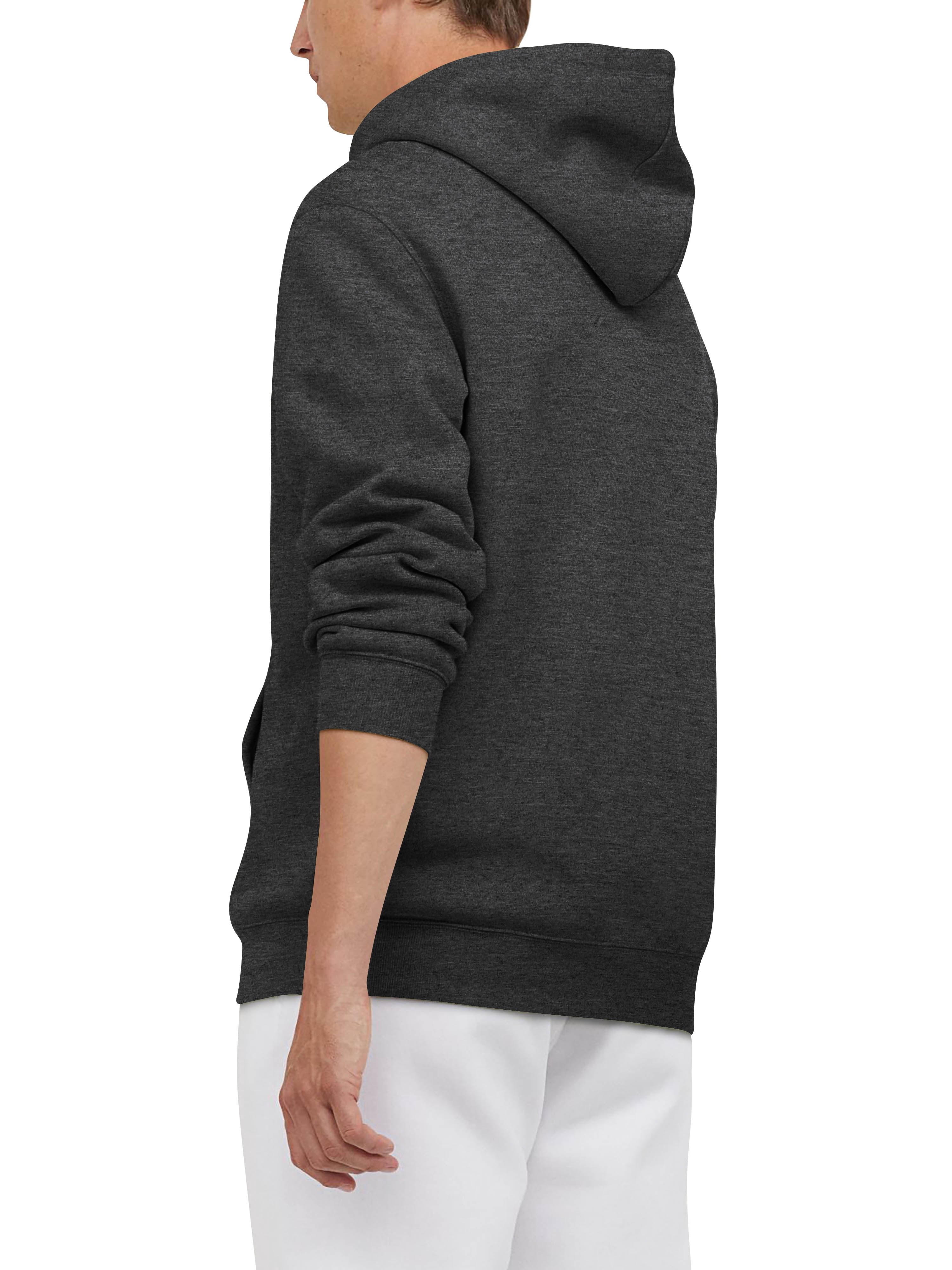 Ma Croix Mens Pullover Hoodie Ultra Soft Fleece Lined Cotton Hooded Sweatshirt With Lycra Ribbing For Performance