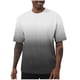 thumbnail image 2 of Ceisia Men Gradient Printed Casual Elastic Stretch Sports Short Sleeve Round Gift Neck Athletic Daily Workout T Shirt Top, 2 of 7