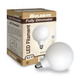 thumbnail image 2 of Bulbrite LED Filament Pack of (2) 8.5 Watt Dimmable G40 Light Bulbs with a Milky Finish and Medium (E26) Base - 3000K (Soft White Light), 800 Lumens, 2 of 7