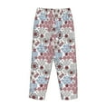 thumbnail image 5 of Naloa Abstract Floral Print Women’s Ultra-Soft Comfy Pajama Lounge Pants with Pockets & Drawstring, 5 of 8